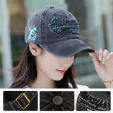 Casquette à visière tendance avec lettres brodées