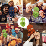 Chapeau de poulpe en laine fait à la main