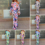 Ensemble de Robes Asymétriques au Motif Abstrait