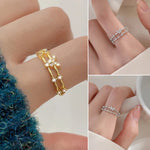 Bague de papillon en zircon