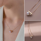 Collier avec pendentif en perle