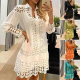 Robe Chemise Aux Genoux pour Femmes