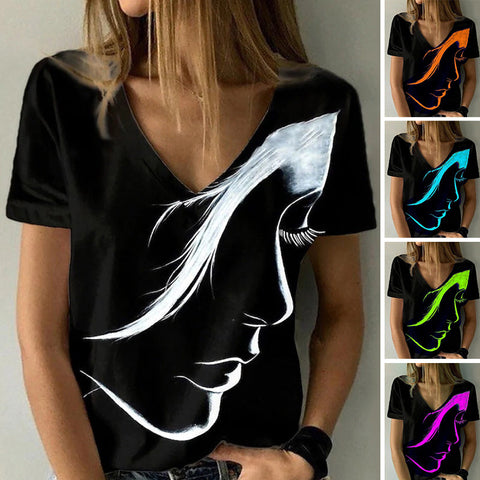 T-shirt Á Enfiler Á Encolure Ras Du Cou Imprimé