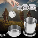 Tasse en acier inoxydable pliable portable