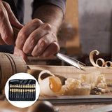 Jeu de ciseaux en bois à lame plate -12pcs