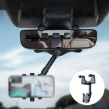 Support de téléphone pour rétroviseur de voiture rotatif à 360°