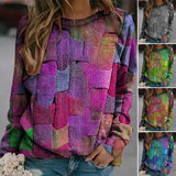 Sweat Ample à Capuche Imprimé