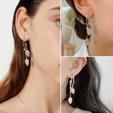 Boucles D'oreilles Fringe Leaf, Boucles D'oreilles "Fille de la mer"
