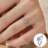 Moissanite de la bague des étoiles