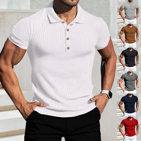 Chemise De Golf De Couleur Unie Pour Hommes