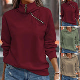 Haut Décontracté avec Fermeture Éclair