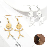 Boucles D'oreilles Drôles De Griffonnage