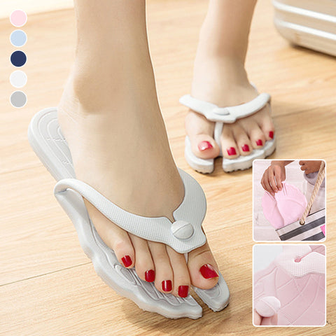 Pantoufles en plastique pliables