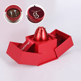 Coffret cadeau créatif rose rouge