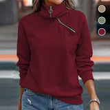 Haut Décontracté avec Fermeture Éclair