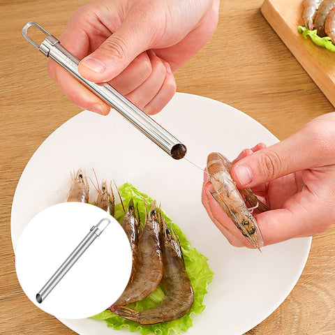 Coupe-fil multifonctionnel en acier inoxydable pour crevettes (2 pièces)