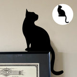 Décoration de coin de porte Halloween chat noir