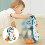 Jouet musical pingouin rampant