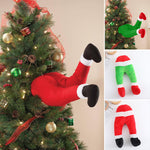 Décoration de jambes de Père Noël
