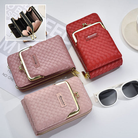 Mini sac à bandoulière simple avec double fermeture à glissière