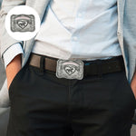 boucle de ceinture en alliage de chapeau de cowboy
