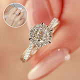 Moissanite de la bague des étoiles