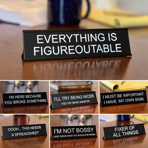 🤣Signe décoratif amusant pour le bureau