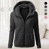 Manteau à Capuche en Peluche