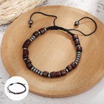 Bracelet De Code Morse Tressé En Nylon Aimanté