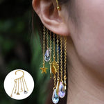 Boucles d'oreilles élégantes à longues franges