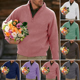 Pull épais décontracté et confortable avec fermeture éclair