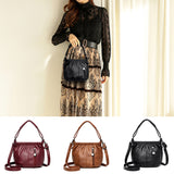 Sac à bandoulière pour femmes vintage de grande capacité