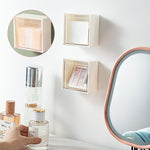 Boîte de rangement transparente anti-poussière fixée au mur