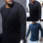 T-shirt minimaliste à manches longues pour hommes