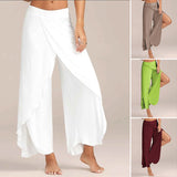 Pantalon de yoga sexy à jambes larges