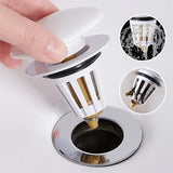 Drain de rebond escamotable pour évier en céramique