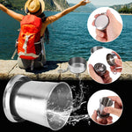 Tasse en acier inoxydable pliable portable