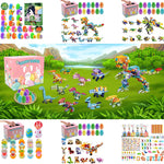 12pcs jouets à remonter oeufs de pâques préremplis