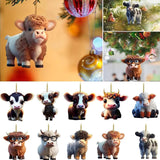 Ornement décoratif vache dessin animé