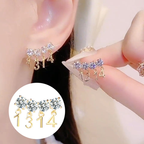 Boucles d'oreilles simples pour toujours de la Saint-Valentin
