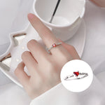 Achetez-en 1, obtenez-en 1 gratuit - Bague coeur rubis