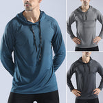 T-shirt manches longues à capuche homme