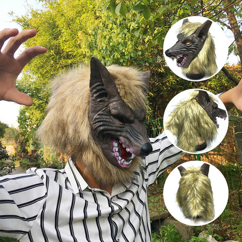 Masque tête de loup et griffes