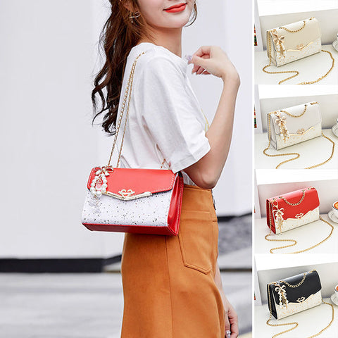 Sac à bandoulière élégant avec chaîne