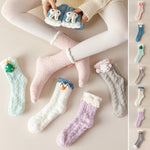 Chaussettes de Noël pelucheuses