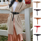 Ceinture De Mode Pour Dames En Cuir Avec Joint De Taille Large