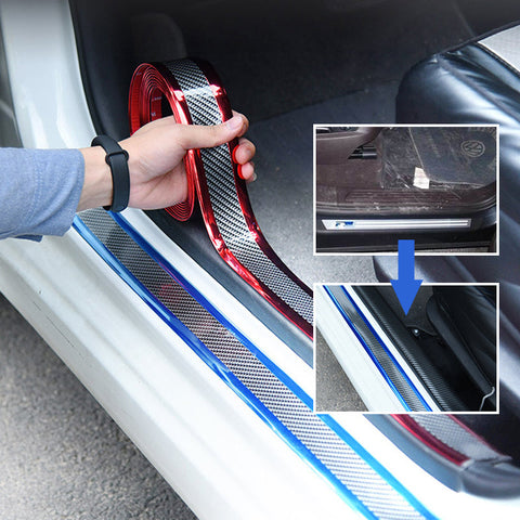 Autocollant de Seuil Fibre de Carbone pour Voiture
