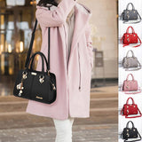 Sac à main mignon de couleur unie à la mode pour dames