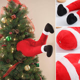 Décoration de jambes de Père Noël