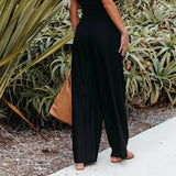 Pantalon smocké à poches en mélange de lin Fresh Air